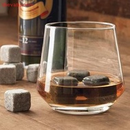 [thevatipoem] Whiskey Stones And Whiskey Glass Gift Set Of 4, For Men | Father's Day, 6 Granite Whis