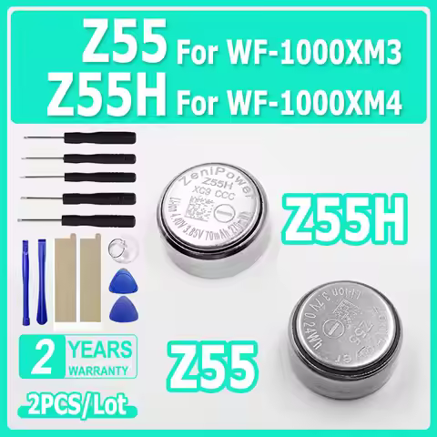 2pcs/lot Z55 Brand-New Battery For Sony WF-1000XM3, Z55H For WF-1000XM4 WF-SP900/SP700N /1000X WI-SP