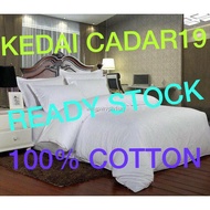 ❁CADAR HOTEL "PROYU" 100% 7 IN 1 HOTEL STYLE SINGLE TONE HIGH QUALITY FITTED BEDSHEET WITH COMFORTER (QUEEN/KING)