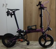 紫黑色 風行 FNHON freedom 1402  鋁架 外3速 14吋 摺車 小摺