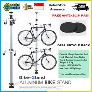 2024 SG Seller! Dual Bicycle Tower Rack / Bicycle Rack / Bicycle Stand / Bike Rack / Bike Stand Ground to Roof Ceiling
