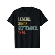 Vintage 974 48th Birthday Legend Since September 974 T-shirt