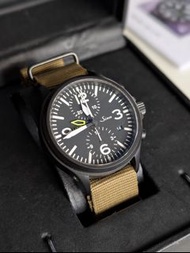 Rare 罕有 Sinn 756 UTC S PVD Tegimented Chronograph Pilot Watch 技術化計時飛行員手錶