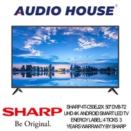 SHARP 4T-C50EJ2X  50" DVB-T2 UHD 4K  ANDROID SMART LED TV  ENERGY LABEL: 4 TICKS  3 YEARS WARRANTY BY SHARP