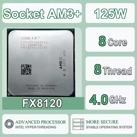 AMD FX8120 8-Core 8-Thread 32NM 3.1Hz/4.0GHz L3=8MB 125W CPU Gaming Processor Socket AM3+ DDR3 NEW N