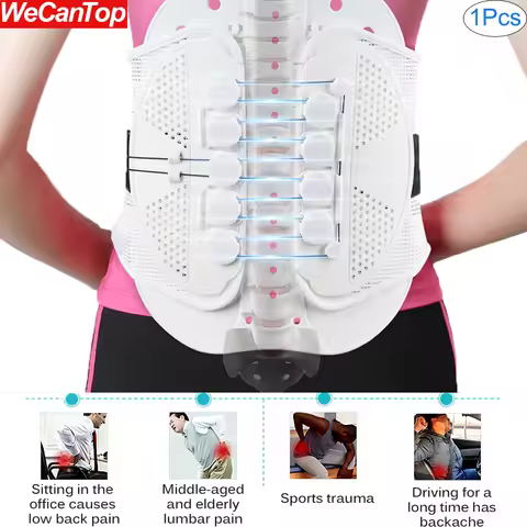 Lower Back Brace Lumbar Support Belt with Pulley System for Lower Back Pain Relief, Herniated Disc,S