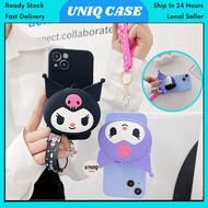 OPPO Reno 10 11 12 13 14 14F Pro Pro+ Plus A3 A5 Pro A98 4G 5G Pro cute kuromi bag case casing 手机壳