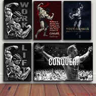 Poster Seni Kanvas Inspirasi Bina Badan Arnold Schwarzenegger untuk Hiasan Dinding Ruang Tamu & Gim