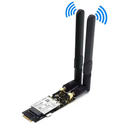 For M.2 NGFF Key-B to M2 B Key Wireless Module Adapter with SIM Card Slot Dual Antennas Support 5G 4