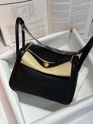 門市現貨～Hermes Lindy26 黑金 TC G stamp