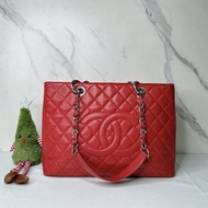 CHANEL GST荔枝牛肩背購物包