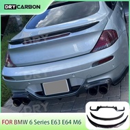 On sale for BMW 6 Series E63 E64 M6 2006-2010 Carbon Fiber Front Bumper Lip Rear Boot Duck Spoiler R