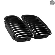 2pcs Grill Depan Warna Hitam Matte Untuk Bmw E46 3 Series 4 Pintu