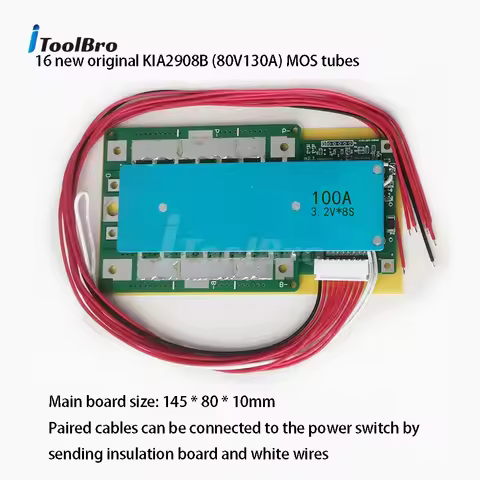8S 24V 100A 200A 300A Lifepo4 Battery Cell Pack BMS Protection Board Over Charge Discharge Protect B