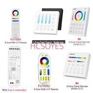 Miboxer Smart Touch Panel Remote 4-Zone B5 And 8-Zone B8 Lamp dimmer Switch WL5 5 In 1 LED Controlle