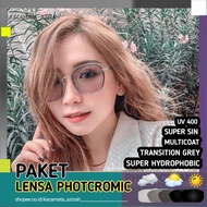PHOTOCHROMIC GLASSES + LENS" [NORMAL/MINUS/CYL