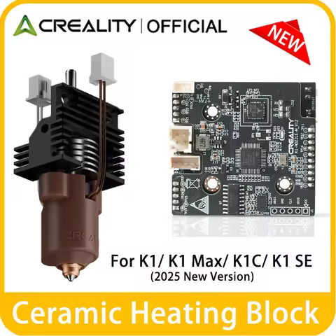 Creality K1 Max/K1C/K1SE Ceramic Heating Block (2025 New Version) + PCBA Adapter Board_T9_GD32F303CB