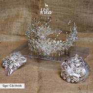 Siger Mahkota Sunda Ciki Antik Halus Silver Gold Premium