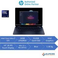 HP OmniBook X Flip Laptop 14-kb0085TU (Blue) / 14-kb0086TU( Meteor Silver)/ 14-kb0087TU (Blue)/ 14-k