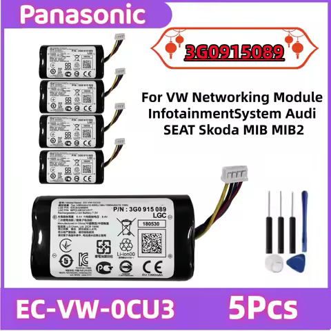 5pcs 3G0915089 EC-VW-OCU3 Backup Battery for VW Networking Module Infotainment System Audi SEAT Skod