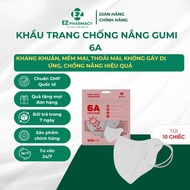 Gumi 6A Sunscreen Mask - Sunscreen, Antibacterial, Hypoallergenic, 4 Layers - White