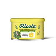 全城熱賣 - 利口樂（Ricola）檸檬薄荷口味呵護潤喉糖清涼薄荷硬糖罐裝含糖100g（平行進口）