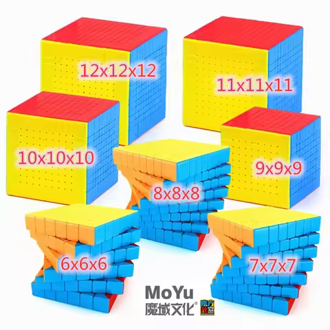 MoYu cube 6x6x6 Cube 7x7x7 cube 8x8 9x9 10x10 11x11 12x12 Cubo Magico Professional Magic cube Puzzle