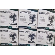 ♞,♘Mitsu Tech Desk / Floor fan 12" Black, Gray, Blue  Brandnew