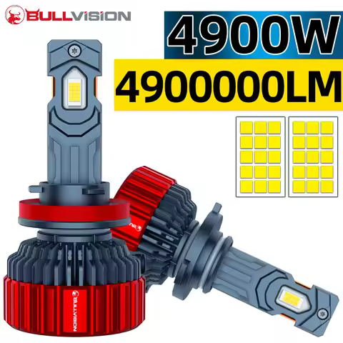 Bullvision H4 Led Headlights 4900W 4900000LM Canbus F5C H7 H1 H11 H8 H9 HB3 9005 HB4 9006 9012 HIR2 