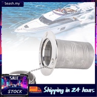 seashorehouse GLOGLOW 50mm 2in Stainless Steel Marine Yacht Speedboat RV Fuel Deck Filler with Mirro
