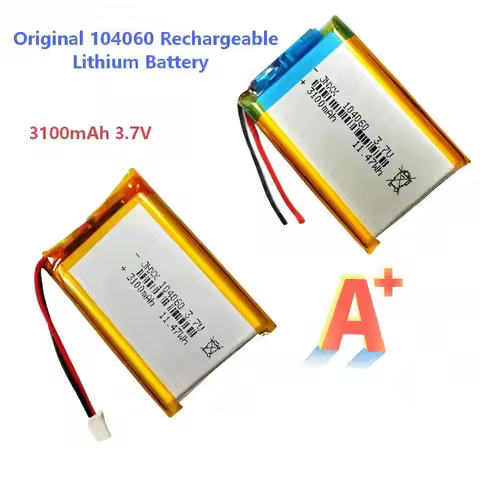 Original 3100mAh 3.7V 104060 Rechargeable Lithium Battery Suitable for PS4 Humidifier GPS Navigation