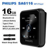 Philips SA6116 Mini MP3 Music Player with Bluetooth 4.2V Touch Screen FM Type-C Port Lithium Battery
