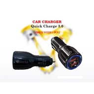 Car Charger Quick Charge 3.0 - 5v 3.1A / 9V 1.8A / 12V 1.5A