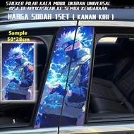 2pcs Car Stickers, Car Door Clown Pattern, Side Window, Bubble, Decorative Stickers, Car B-pillar St