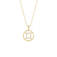 【Zodiac系列】十二星座培育鑽石項鍊 - 雙子座