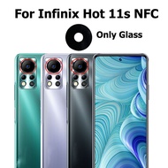 Original Back Camera Glass With Adhesive Sticker Camera Cover For Infinix Hot 11S NFC Replacement Parts