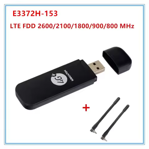 Factory OEM Unlocked E3372 E3372h-153 4G LTE Modem With External Antenna USB Network Adapter