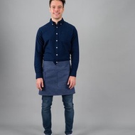 12C 短圍裙 短圍裙 (深藍色牛仔布，深色牛仔褲) 短袖