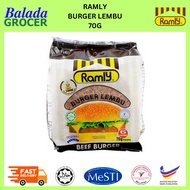 *TEBAL & JUICY* PATTY BURGER DAGING LEMBU JENAMA RAMLY (HALAL DARI JAKIM & BUATAN BUMIPUTERA)