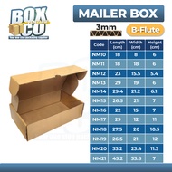 Mailer Box Carton Box Packaging Box Packing Box Kotak Courier Box Diecut
