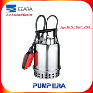 EBARA Submersible Electric Sump Pump - Best One Vox MA in AISI 304 for drainage, dewatering, garden 