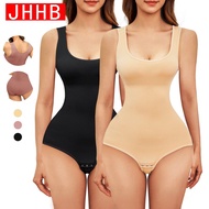 JHHB Women Seamless Shapewear Bodysuit Tummy Control Full Body Shaper Waist Trainer Slimming Hooks Leotard Jumpsuits