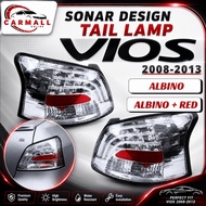 Toyota Vios 2008 - 2013 (Vios Dugong) NCP93 Sonar Design Led Tail Lamp Albino With Red
