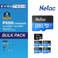 [Evoutech Mall] Netac MicroSD P500 Standard 8GB/16GB/32GB/64GB/128GB MicroSDHC / MicroSDXC UHS-I Cla