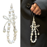 Cute style Pearls BIG BOW camera and phone strap