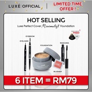 🔥 100%ORIGINAL lUXE FOUNDATION HQ⚡LUXE FOUNDATION,LUXE PERFECT COVER FOUNDATION, LUXE MAKE UP,ALAT M