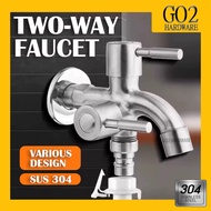 Best Stainless Steel 304 Two Way Faucet Dual Function Tap Faucet 2 way water tap