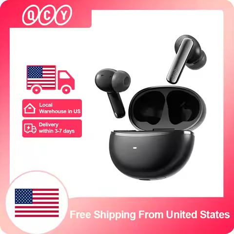 Ship From ES/PL/BR QCY HT18 Wireless Earphones Bluetooth 6.0 MeloBuds N70 Adaptive Hybrid ANC 6 Mics
