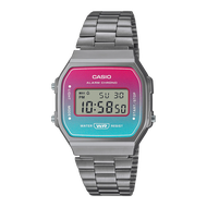 Casio Digital นาฬิกาข้อมือผู้หญิง สายหนังแท้ รุ่น A168WER-2 A168WERB-2 A168WERG-2 ของแท้ประกัน1ปี ร้าน Time4You T4U