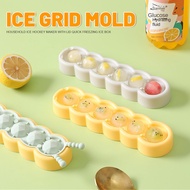 6 Holes Silicone Ice Hockey Mould Ice Ball Maker Silicone Ice Cube Tray Mold Kitchen Ice Cream Maker Tool